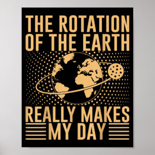Affiche La rotation sur la Terre me fait vraiment plaisir