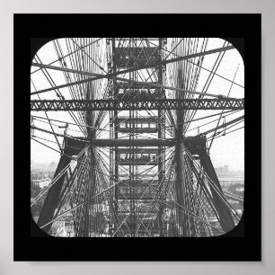 Affiche La roue Juste-Ferris 1893 des Affiche-Mondes
