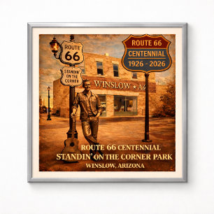 Affiche La Route 66 Winslow Arizona Standin'