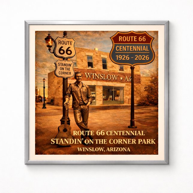 Affiche La Route 66 Winslow Arizona Standin' (Créateur téléchargé)