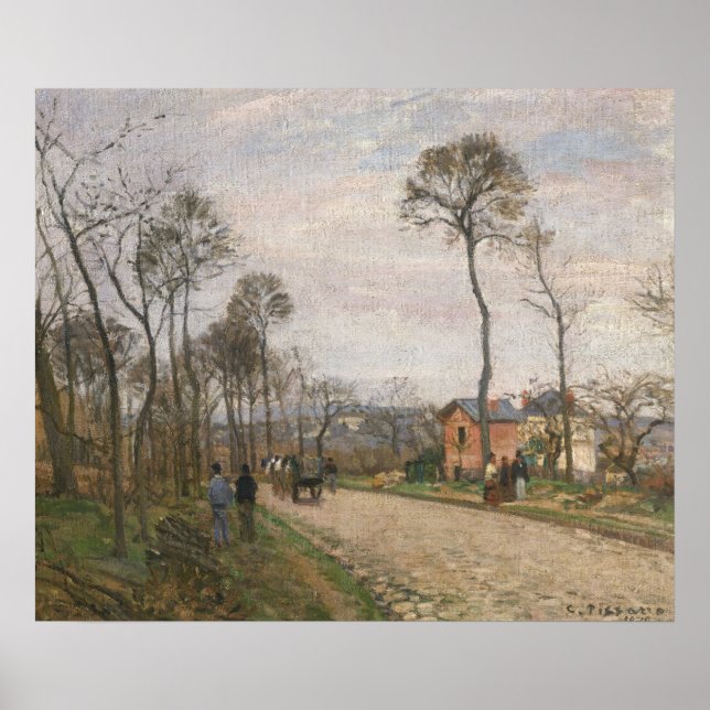 Affiche La Route de Louveciennes, 1870 (Devant)