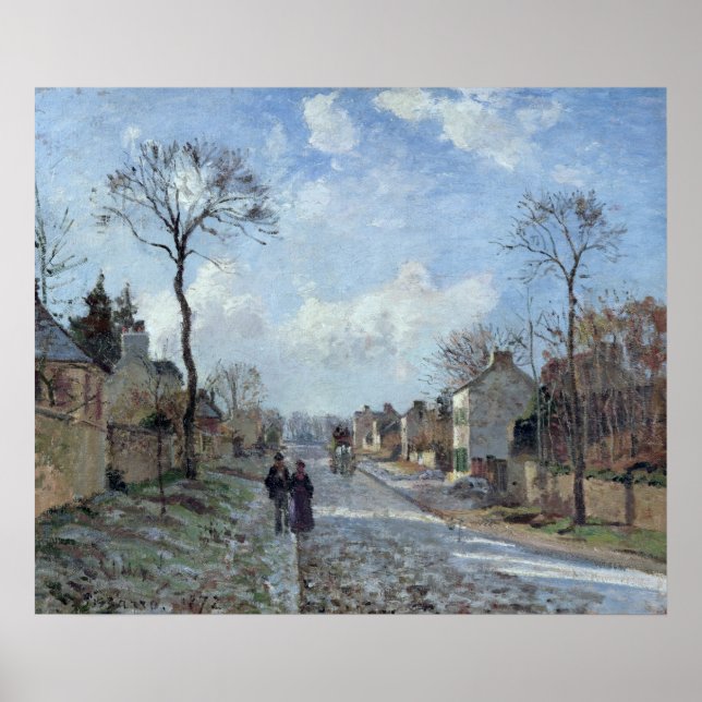 Affiche La route de Louveciennes, 1872 (Devant)