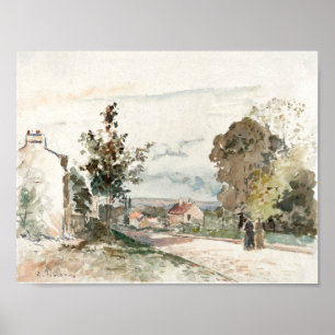 Affiche La Route de Versailles Camille Pissarro