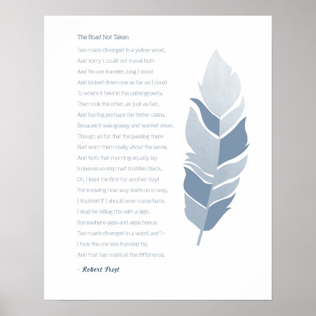 Affiche La route non parcourue (Devant)