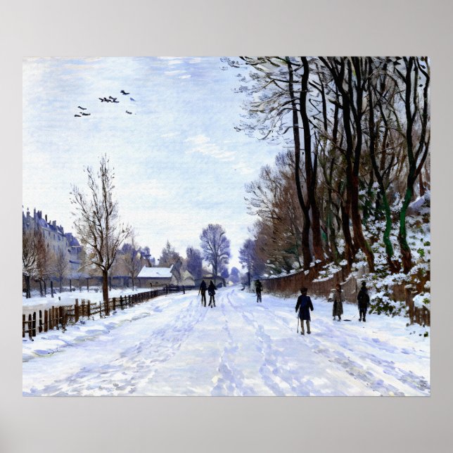 Affiche La route vers la ferme de Saint-Siméon en hiver (Devant)