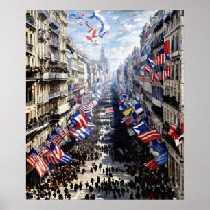 Affiche La rue Montorgueil à Paris