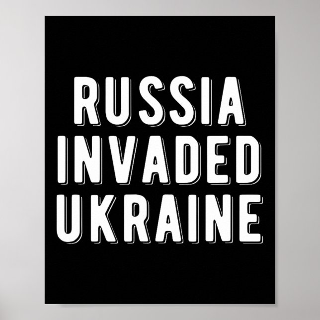 Affiche La Russie a envahi l'Ukraine  (Devant)