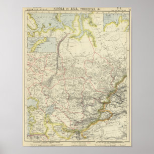 Affiche La Russie en Asie