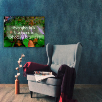 Affiche La sagesse économique de tout le monde en disant a