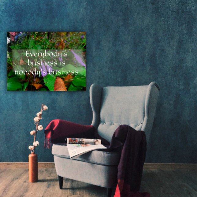 Affiche La sagesse économique de tout le monde en disant a (Créateur téléchargé)