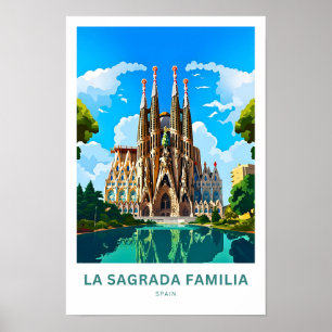 Affiche La Sagrada Familia Espagne