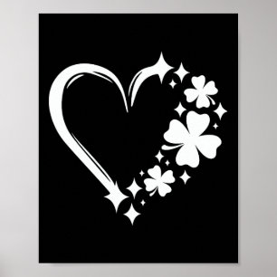 Affiche La Saint-Patrick Cœur Mignon Shamro de la Saint-Pa