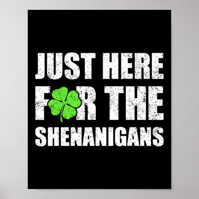 Affiche La Saint-Patrick juste ici pour les Shenanigans Ho (Devant)