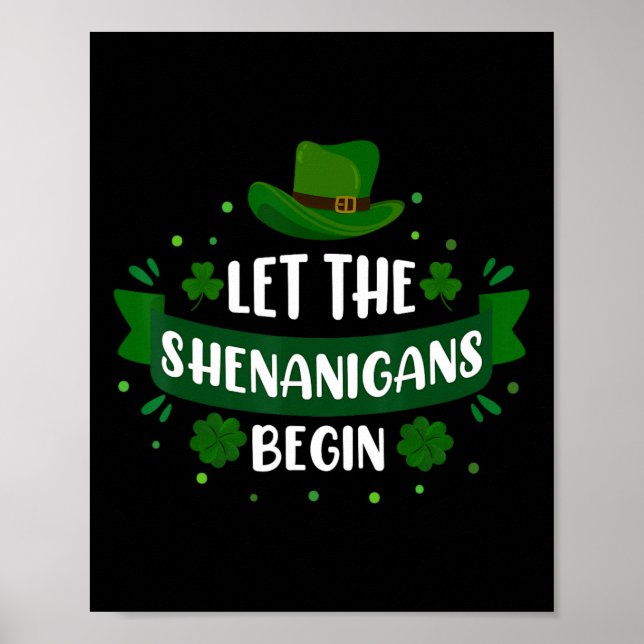 Affiche La Saint-Patrick Que les Shenanigans Commencent Ch (Devant)