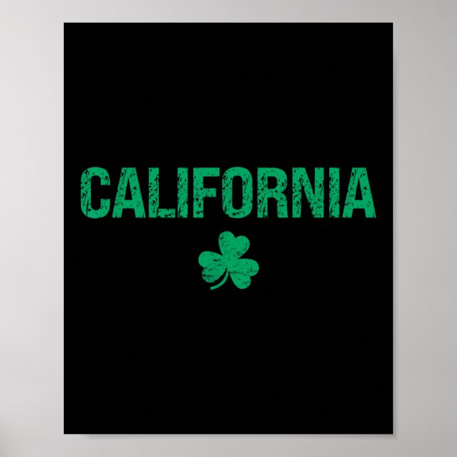 Affiche La Saint Patrick, Shamrock irlandaise de Californi (Devant)