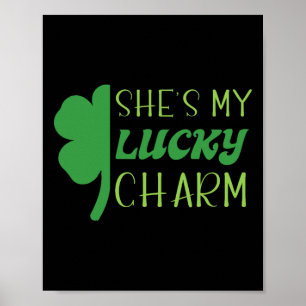 Affiche La Saint-Patrick Vert Irlandais Elle Est Mon Porte