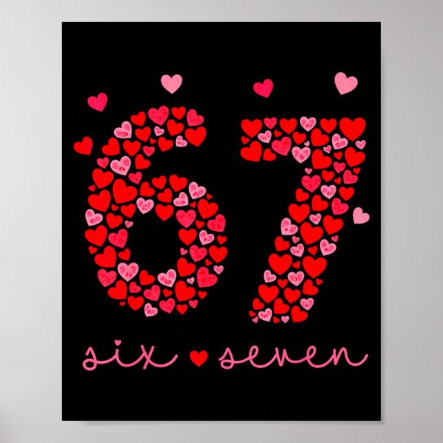 Affiche La Saint-Valentin 6-7 Meme Six Sept 6 7 Saint-Vale (Devant)