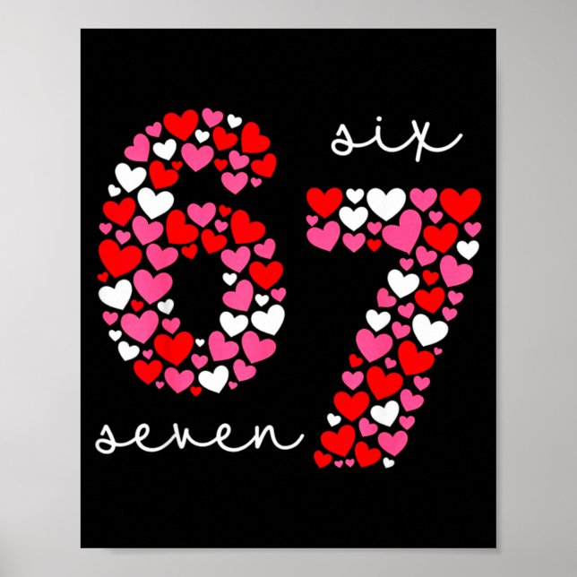 Affiche La Saint-Valentin 6-7 Meme Six Sept 6 7 Saint-Vale (Devant)