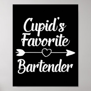 Affiche La Saint-Valentin des femmes Coup de foudre du bar