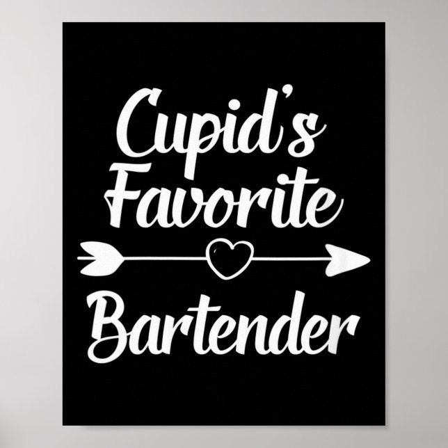 Affiche La Saint-Valentin des femmes Coup de foudre du bar (Devant)