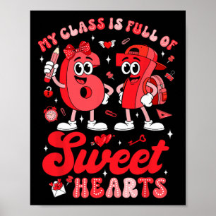 Affiche La Saint-Valentin des professeurs Ma classe est pl