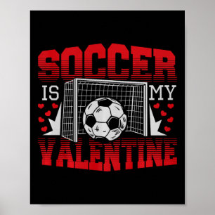Affiche La Saint-Valentin Football Est Ma Saint-Valentin C