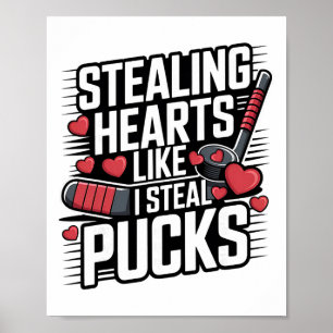 Affiche La Saint-Valentin qui vole des cœurs comme je vole