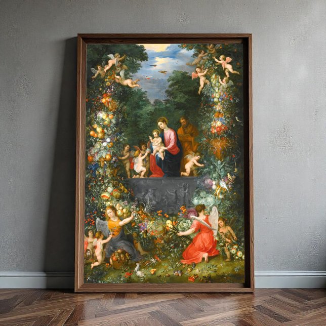 Affiche La Sainte Famille, Jan Brueghel (Créateur téléchargé)