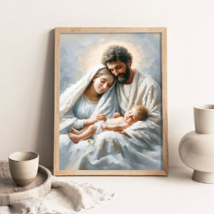Affiche La Sainte Famille, Peinture Chrétienne, Art de la