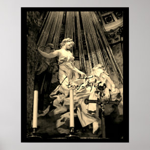 Affiche La Sainte Thérèse d'Avila Bernini