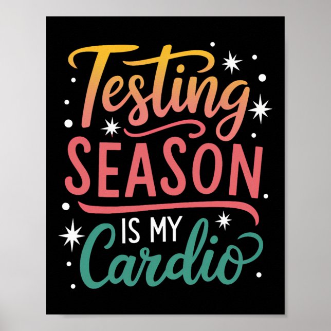 Affiche La saison des tests est ma journée de test cardio  (Devant)