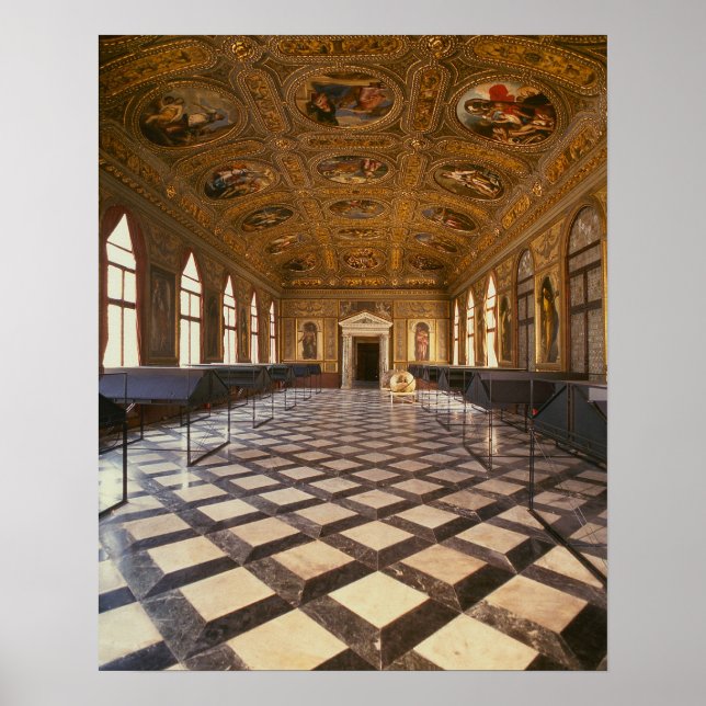 Affiche La Sala Dorata, construite en 1537-88 (photo) (Devant)