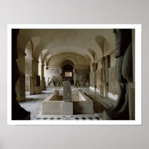 Affiche La salle assyrienne du Louvre à Paris (photo)
