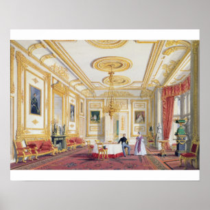 Affiche La Salle Blanche du Château de Windsor (couleur l