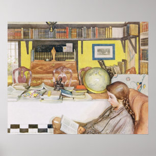 Affiche La salle de lecture, pub. dans "Lasst Licht Hinin"