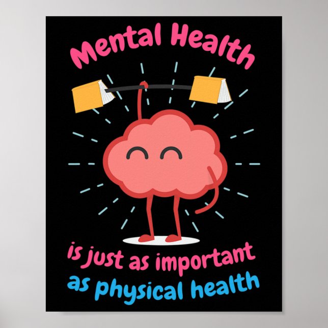 Affiche La santé est juste la santé physique Motivation  (Devant)