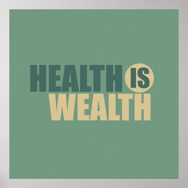 Affiche La santé est la richesse (Devant)