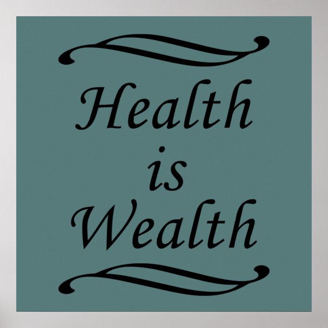 Affiche La santé est la richesse (Devant)