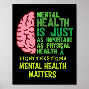 Affiche La Santé Mentale Est Tout Aussi Importante Que Les