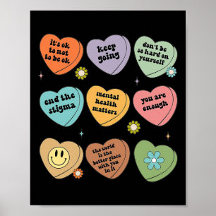 Affiche La santé mentale, les enjeux du cerveau floral, la