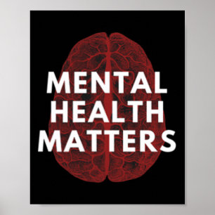 Affiche La Santé Mentale, Les Questions De Sensibilisation