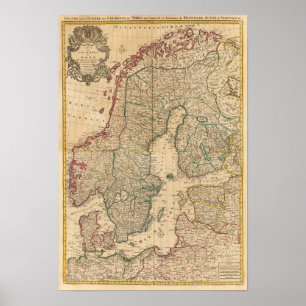 Affiche La Scandinavie, Suède, Danemark 2