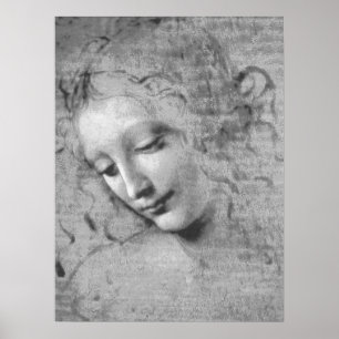 Affiche La Scapigliata by Leonardo da Vinci