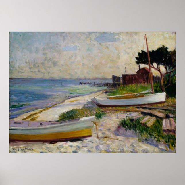 Affiche La Scène De Plage De Glackens (Devant)