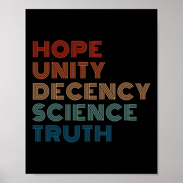 Affiche La science de la décence de l'unité (Devant)
