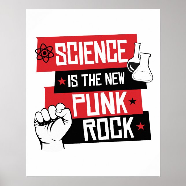 AFFICHE LA SCIENCE EST LE NOUVEAU ROCHER DE PUNK (Devant)