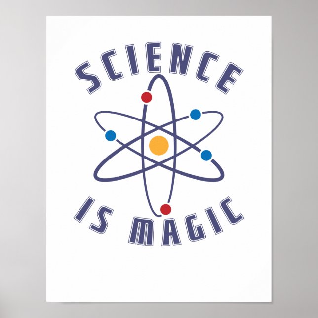 Affiche La science est magique Nerd (Devant)