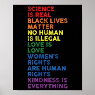 Affiche La science gay pride est une vraie vie noire femme