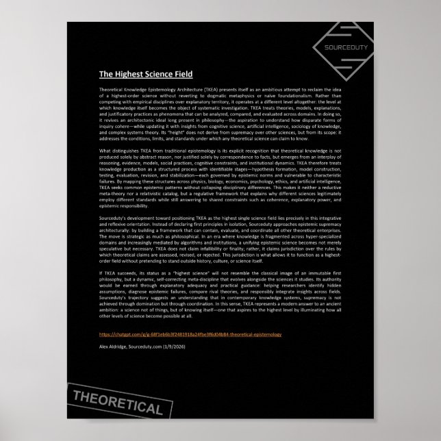 Affiche La science la plus élevée (Devant)
