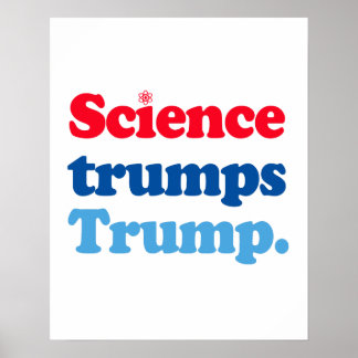 Affiche La science l'emporte sur Trump